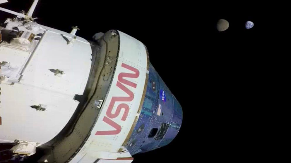 La capsula Orion fotografata dalla Nasa