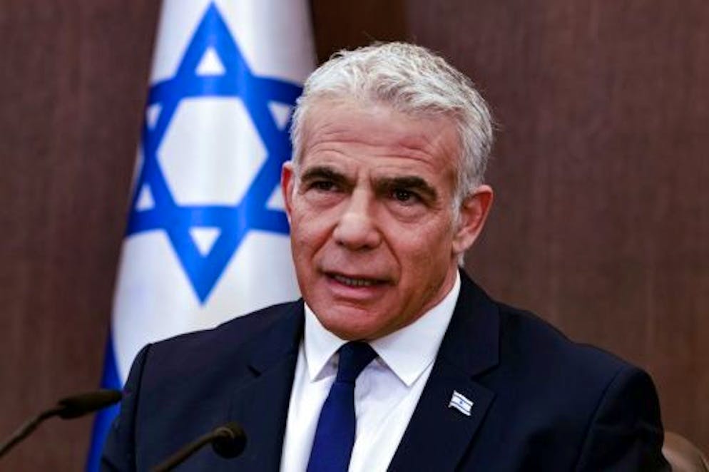 Former Israeli Prime Minister Yaïr Lapid, November 20, 2022 in Jerusalem (Archives). israel: appeal opposition chief end