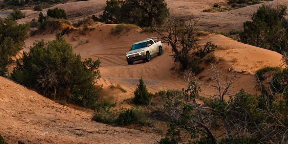 Der Elektro Pick-up R1T von Rivian ist der Verkaufsschlager in den USA.