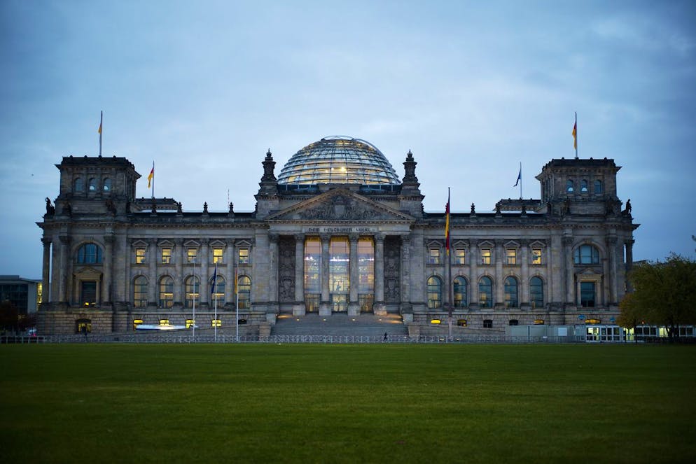 Il palazzo del Parlamento a Berlino.