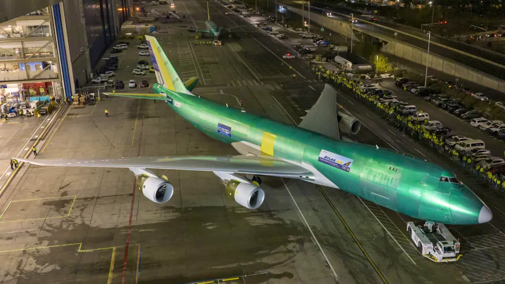 Boeing 747: Die «Königin der Lüfte» ist am Ende. Bevor die Maschine an Atlas Air Worldwide ging, wurden noch Testflüge absolviert, zudem bekam sie noch eine neue Lackierung.