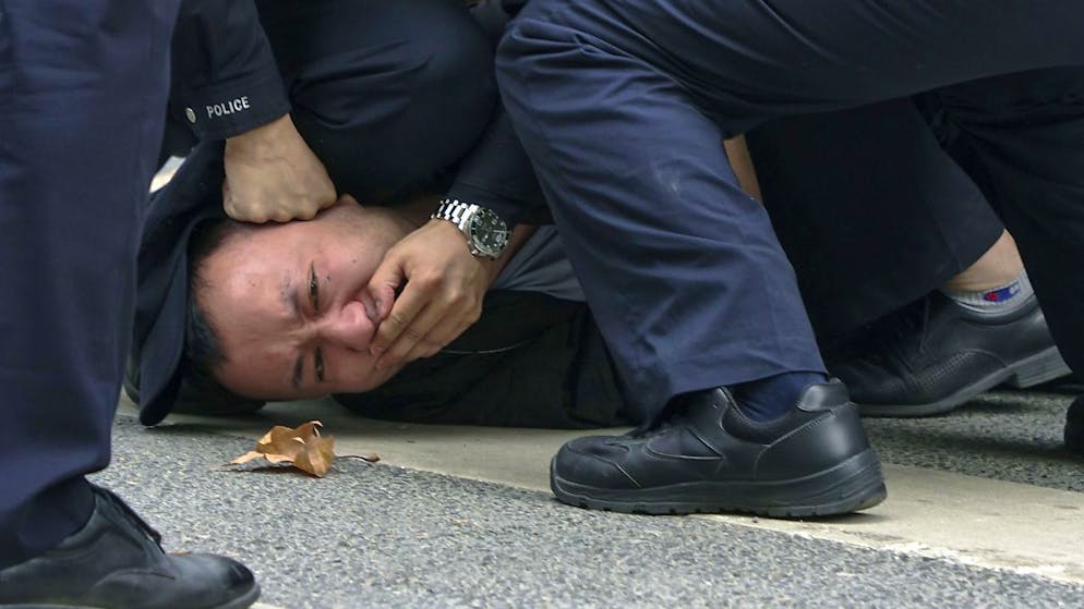 La politique zéro-Covid chinoise avait suscité la colère de la population, réprimée par la police.