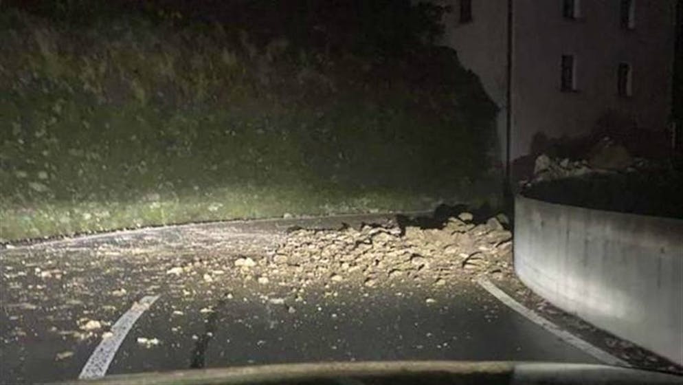 Lo smottamento a Borgnone