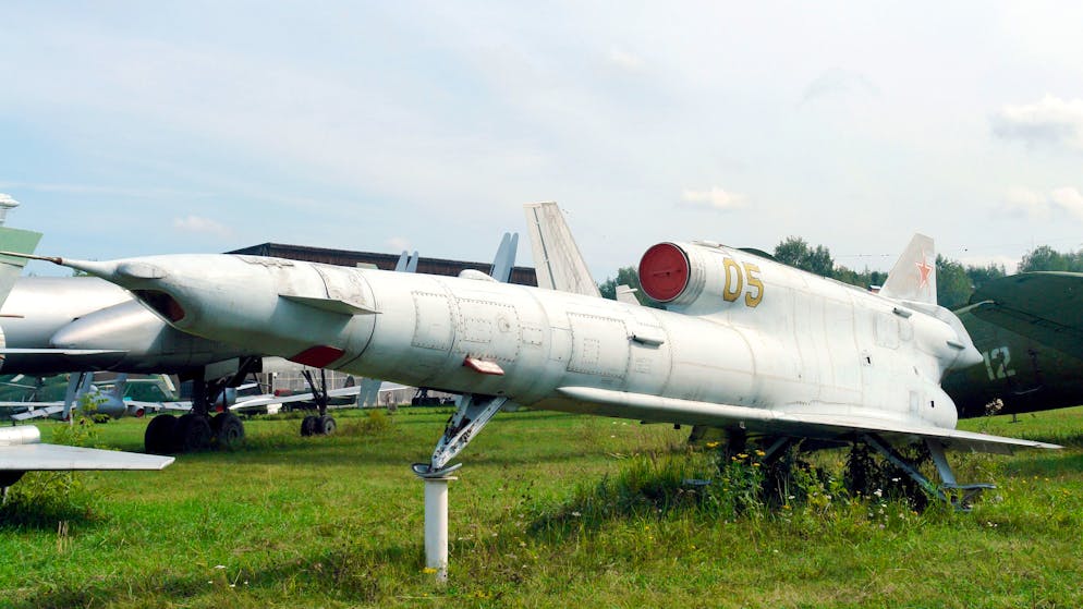 Eine Tu-141 im Zentralen Museum der Luftstreitkräfte der Russischen Föderation.