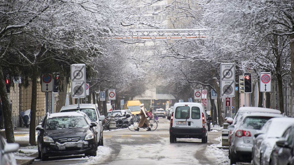 Schnee in Zürich: Bis Sonntag wird es im Flachland den ersten Schnee geben.