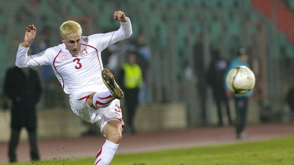 Vincent Rüfli im November 2011 bei seinem ersten und einzigen Länderspiel für die Schweiz.