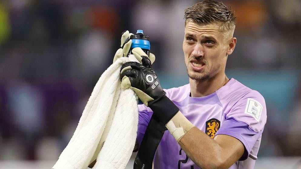 Il portiere della Nazionale olandese Andries Noppert.