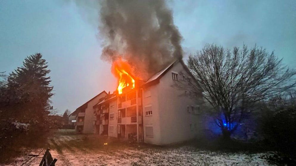 Den Dachstock-Brand schnell unter Kontrolle hatte die Feuerwehr am Freitag in Regensdorf.