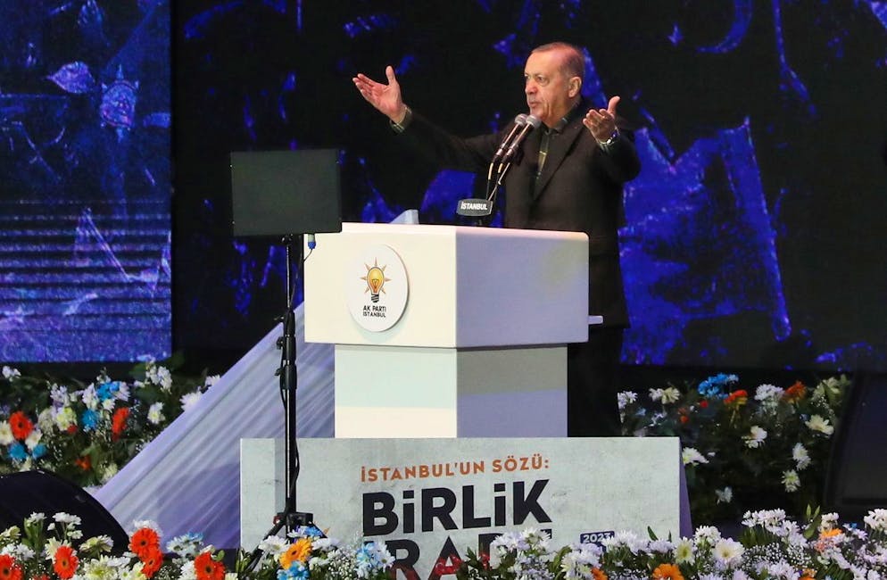 Recep Tayyip Erdogan a laissé entendre qu'en cas de victoire aux élections de 2023, ce serait son dernier mandat. «Nous remettrons ce drapeau sacré à nos jeunes», a-t-il ajouté. (archives)