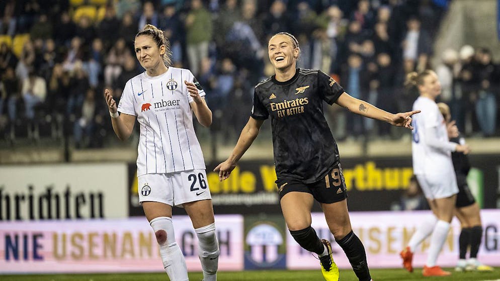 Für die Frauen des FC Zürich setzt es in der Champions League gegen Arsenal eine Klatsche ab