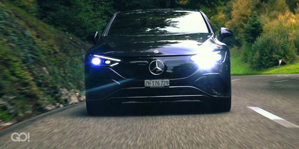 Der Mercedes EQE 350+ gehört zur Konkurrenz vom eG80.