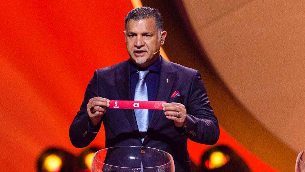 Daei im April 2022 bei der WM-Gruppenauslosung.