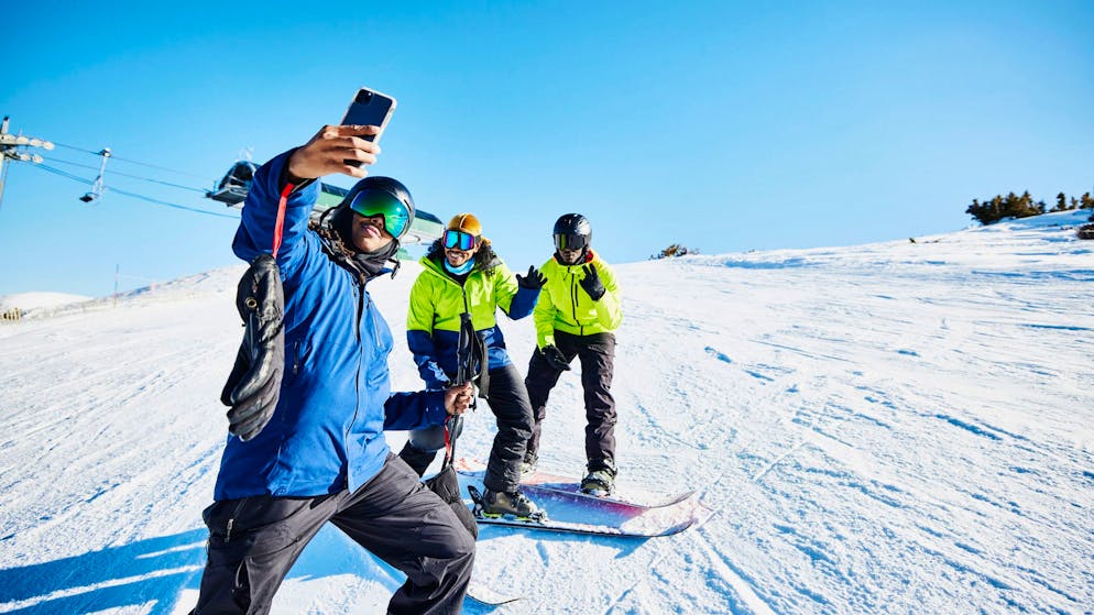 Das neue iPhone und die Skiabfahrt vertragen sich nicht wirklich.