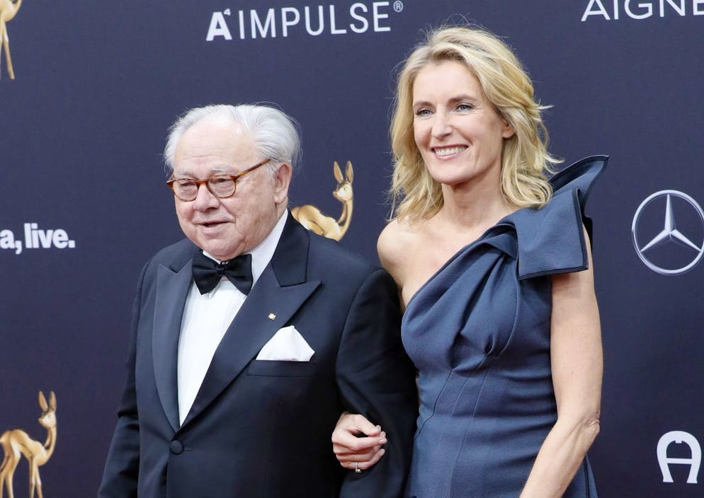 Maria Furtwängler e Hubert Burda alla 71a cerimonia annuale di premiazione Bambi a Baden Baden in Germania nel 2019.