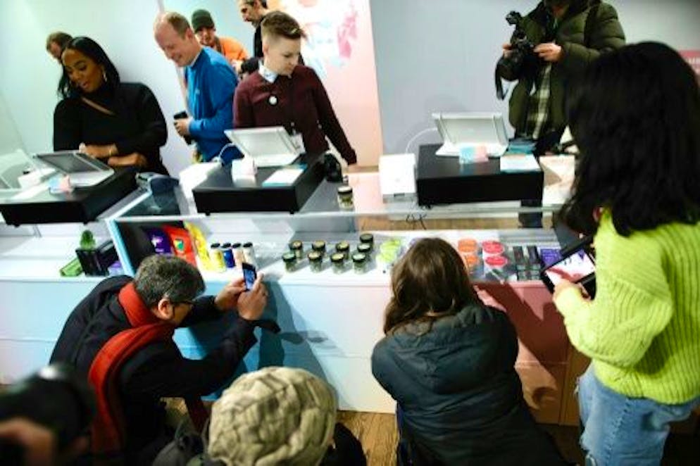 It's Legal: First Cannabis Shop Opens in NYC - Gallery.  Press conference in New York for the official opening of the first legal cannabis store in New York State, December 29, 2022