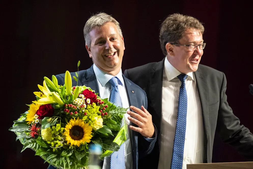 SVP und FDP: Erstes Wahljahr für die Parteipräsidenten. Chiesa übernahm die Parteileitung von Albert Rösti.