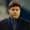 epa09133585 Paris Saint-Germain's head coach Mauricio Pochettino reacts during the UEFA Champions League quarterfinal second leg soccer match between  Paris Saint-Germain and FC Bayern Munich, in Paris, France, 13 April 2021.  EPA/IAN LANGSDON