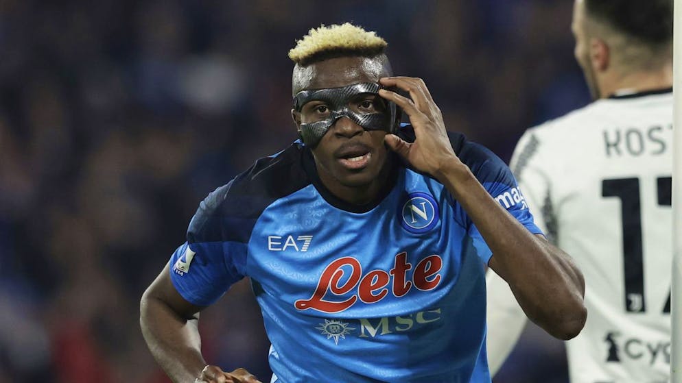 Napolis Victor Osimhen schoss beim 5:1-Kantersieg gegen Juventus Turin seine Saisontore Nummer 11 und 12