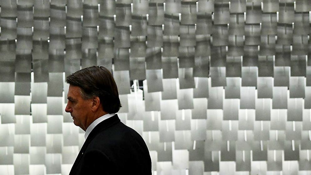 L'ex presidente brasiliano Jair Bolsonaro.