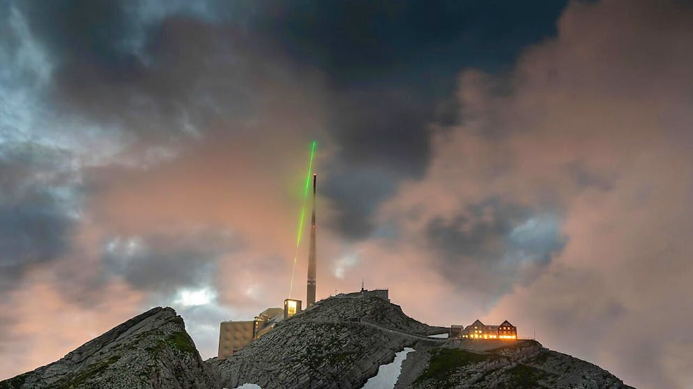 Der Superlaser wurde im Sommer 2021 auf dem Säntis getestet.