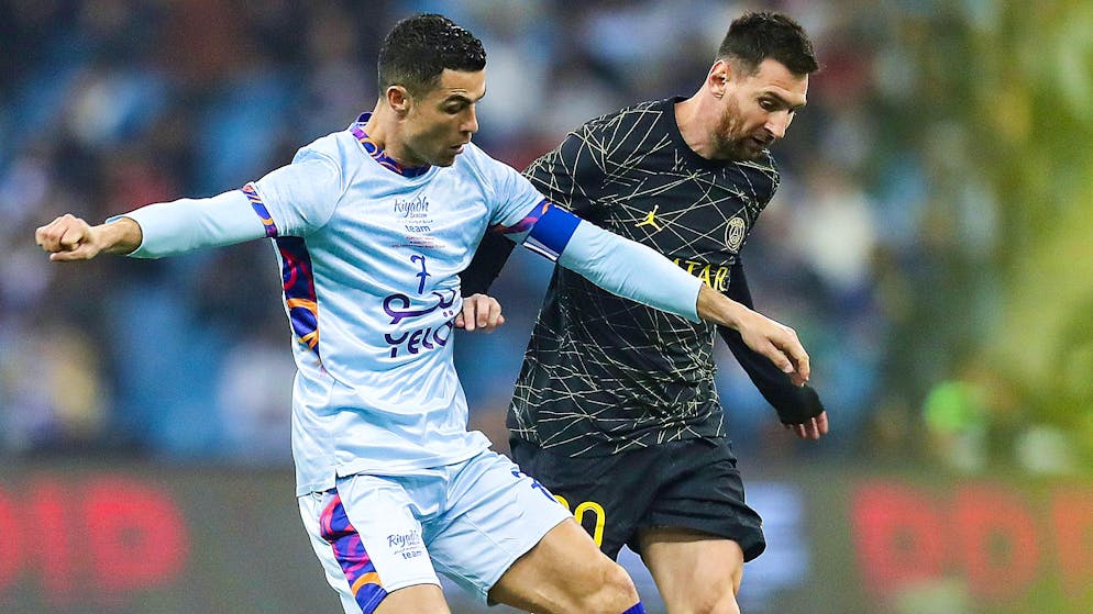 Die Gretchenfrage im Weltfussball: Ronaldo vs. Messi.
