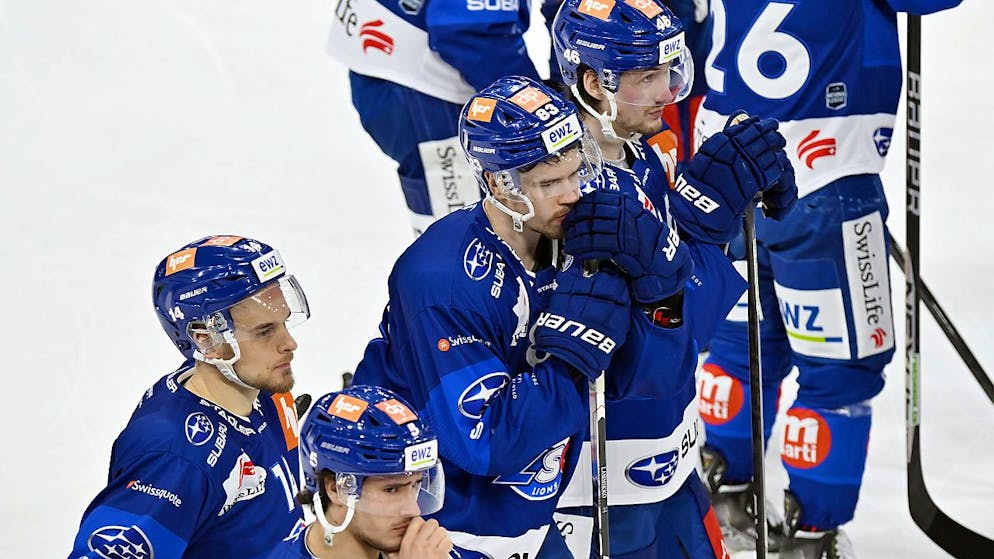 Lange Gesichter: Die ZSC Lions stecken in einer Negativserie mit nun sechs Niederlagen in Folge