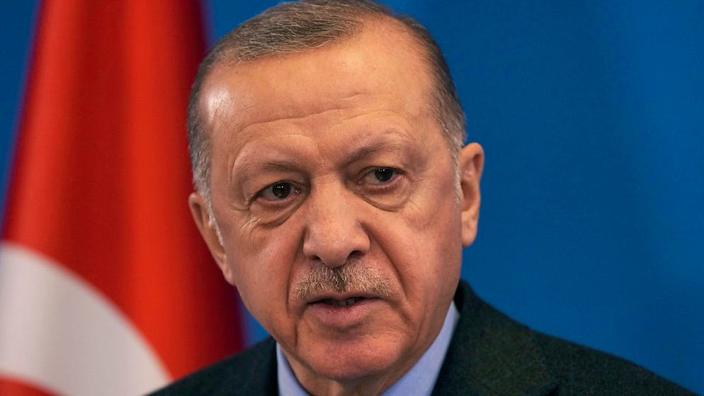 ARCHIV - Recep Tayyip Erdogan, Präsident der Türkei, nimmt an einer Pressekonferenz teil. Foto: Markus Schreiber/AP/dpa