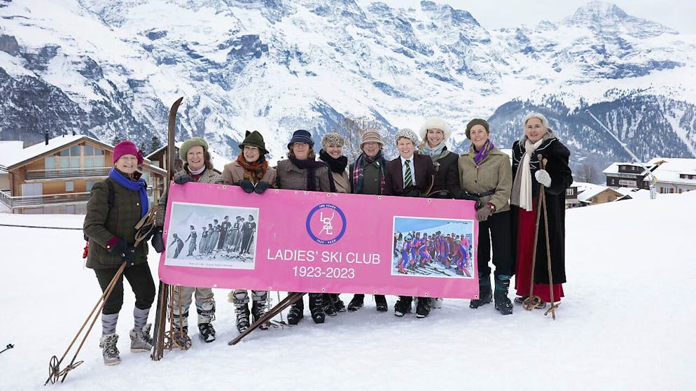 100 Jahre alt ist der englische Ladie's Ski Club. Am vergangenen Wochenende feierten seine Mitglieder in Mürren im Berner Oberland das Jubiläum.
