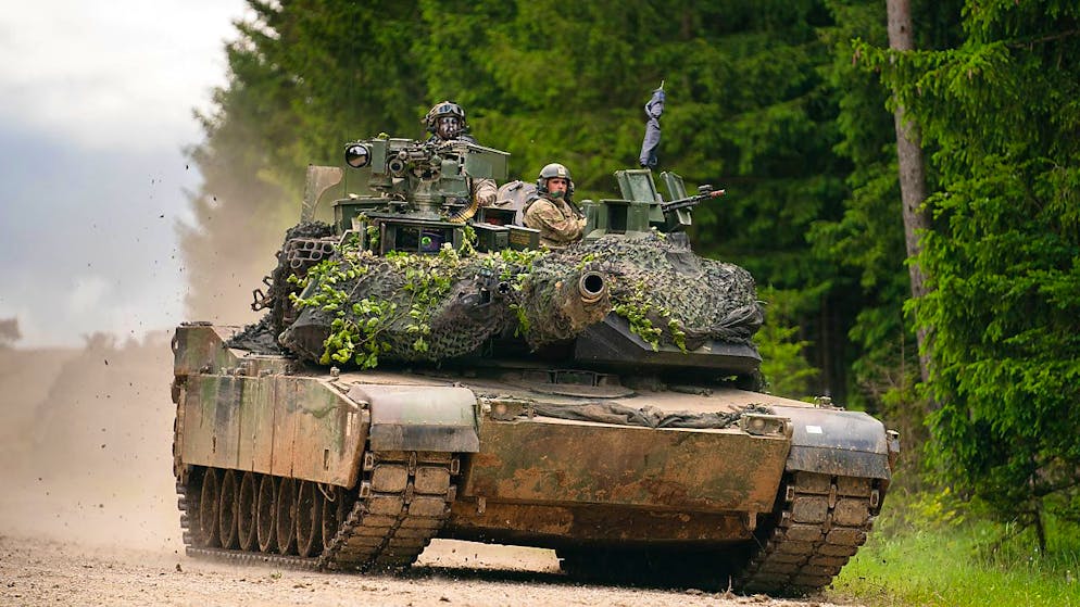 ARCHIV - Ein Panzer des Typs M1 Abrams der US Army. Foto: Nicolas Armer/dpa