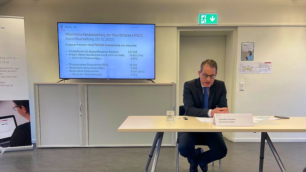 Der Berner Steuerverwalter, Claudio Fischer, stellt die Neuerungen für das Steuerjahr 2023 vor.