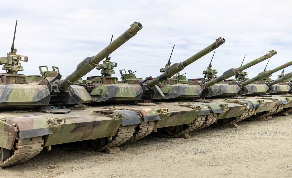 Carri armati M1A2 Abrams, in un'immagine d'archivio.
