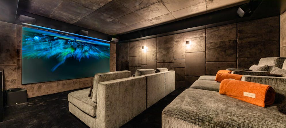 That's how luxurious Lionel Messi spends his holidays in Crans Montana VS.  Which blockbuster would you like?  A cinema room should not be missing on the property.