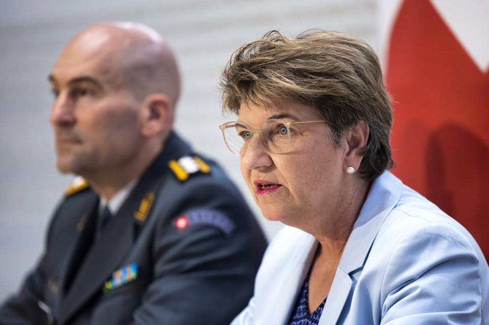 Bundesrätin Amherd zusammen mit Armeechef Thomas Süssli: In den kommenden Jahren stehen in der Armee wohl massive Änderungen an.
