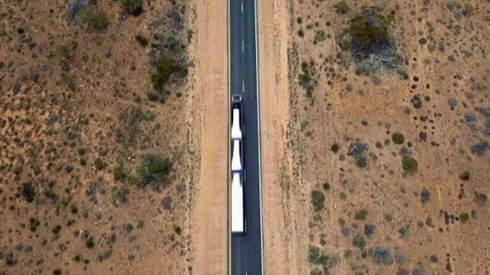 Nadel im Heuhaufen. Zum Glück fiel die radioaktive Kapsel noch früh vom Laster