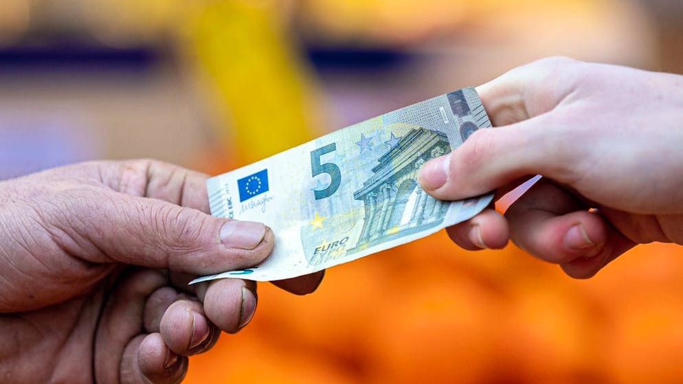 Die Inflation in der Eurozone ist den dritten Monat in Folge zurückgegangen. (Symbolbild)