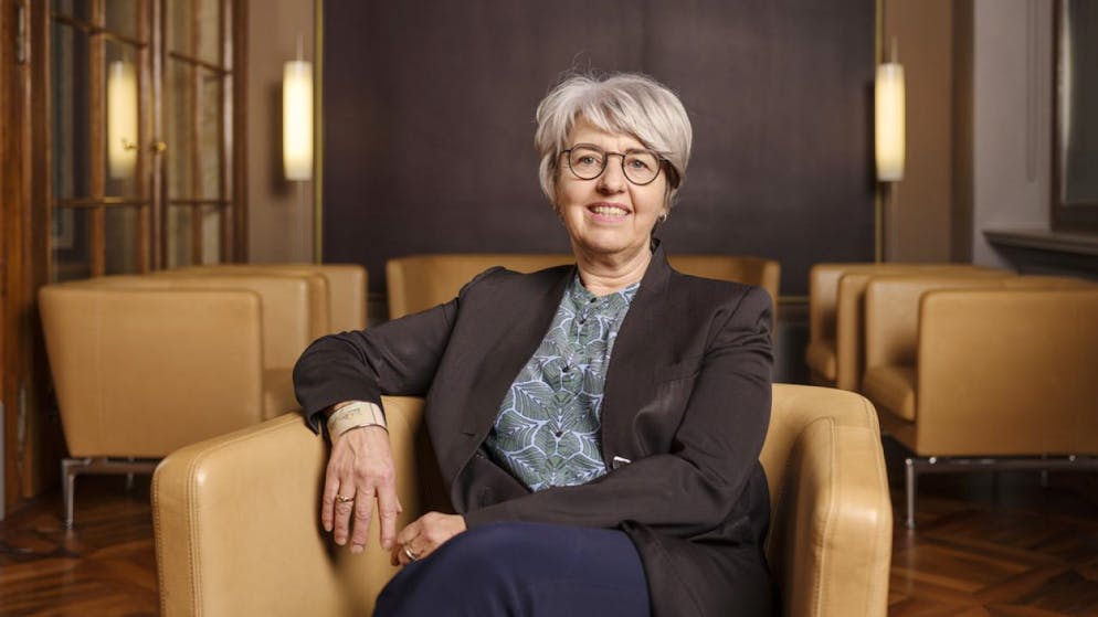 Bundesrätin Elisabeth Baume-Schneider ist Vorsteherin des Eidgenössischen Justiz- und Polizeidepartements. Wie ihre Vorgängerinnen und Vorgänger wird sie sich um die Jurafrage kümmern. (Archivbild)