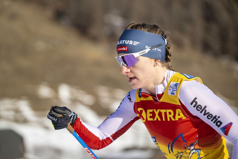 Nadine Fähndrich a perdu la tête de la Coupe du monde de sprint.