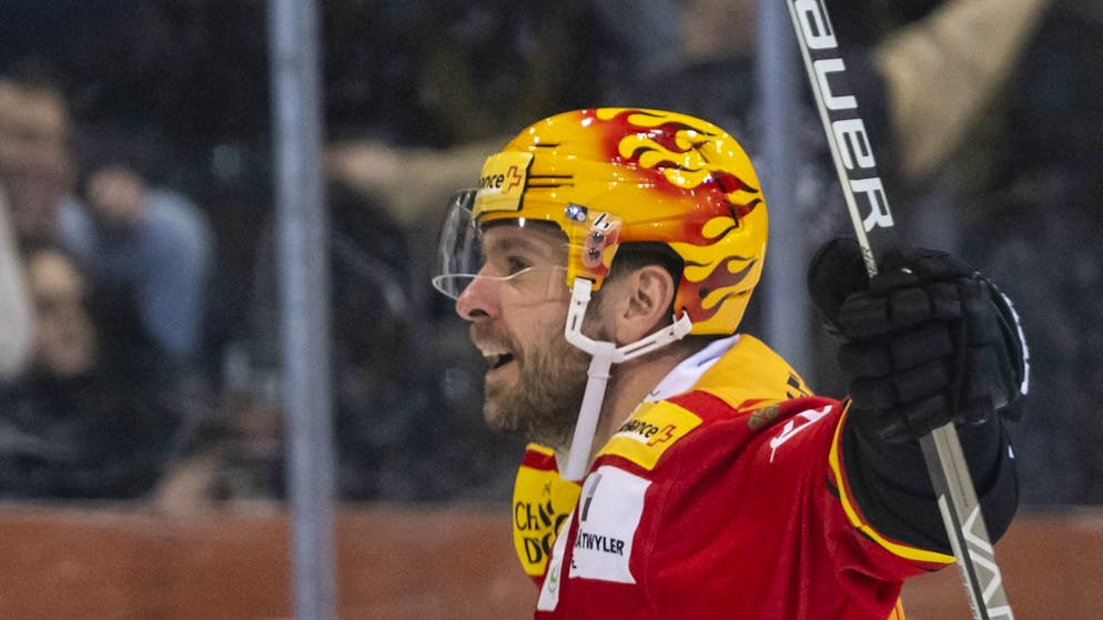 Chris DiDomenico war am Samstag wieder einmal Spektakel-Garant. Er erzielte zwei Tore für den SC Bern beim 4:0-Heimsieg gegen Biel.