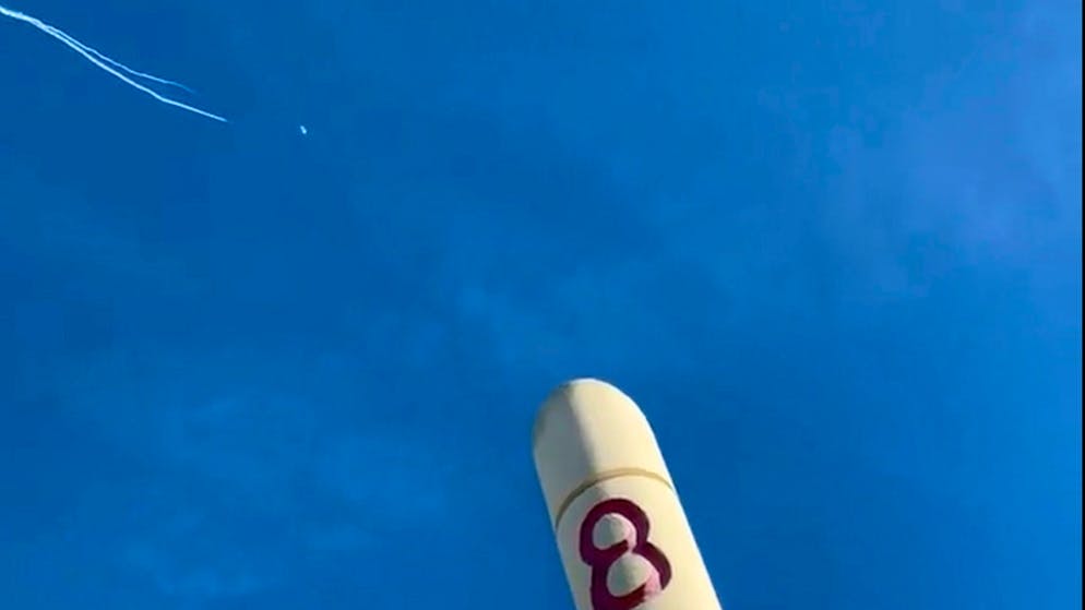 Ein Kampfflugzeug der US-Luftwaffe hat den mutmasslichen chinesischen Beobachtungsballon abgeschosssen.