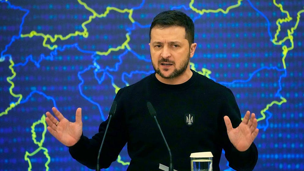Der ukrainische Präsident Wolodymyr Selenskyj. Foto: Efrem Lukatsky/AP/dpa