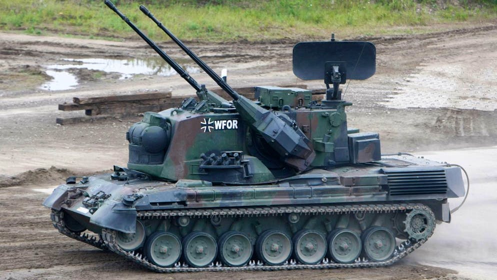 Unter anderem hatte 2022 die geplante Weitergabe von Schweizer Munition für den Flugabwehrpanzer Gepard für Diskusionen gesorgt. (Archivbild)