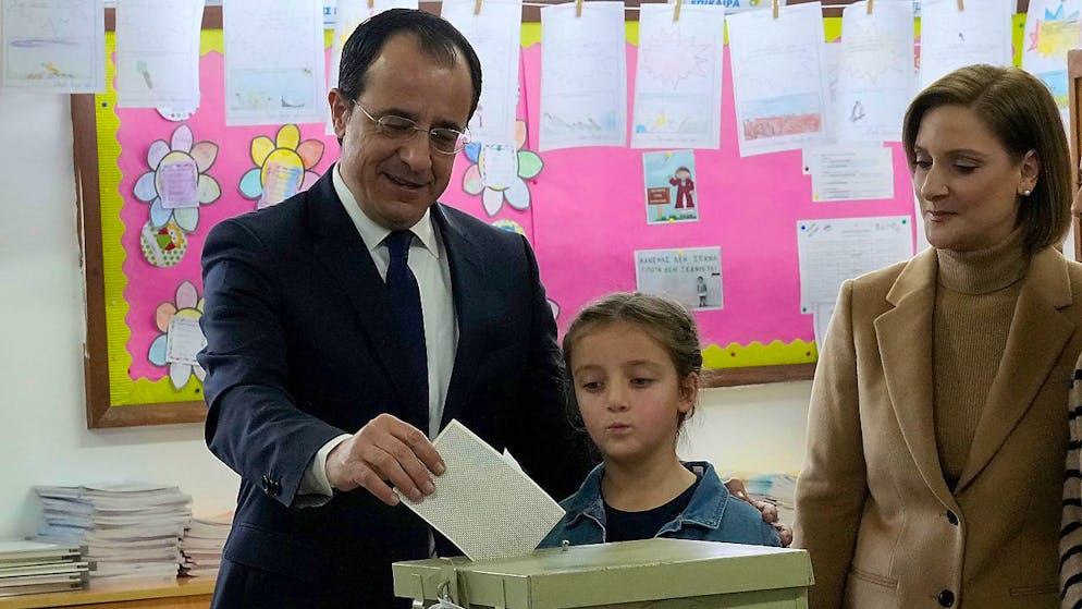 Der ehemalige Außenminister von Zypern, Nikos Christodoulides, gilt als einer der Favoriten bei der Wahl. Foto: Petros Karadjias/AP/dpa
