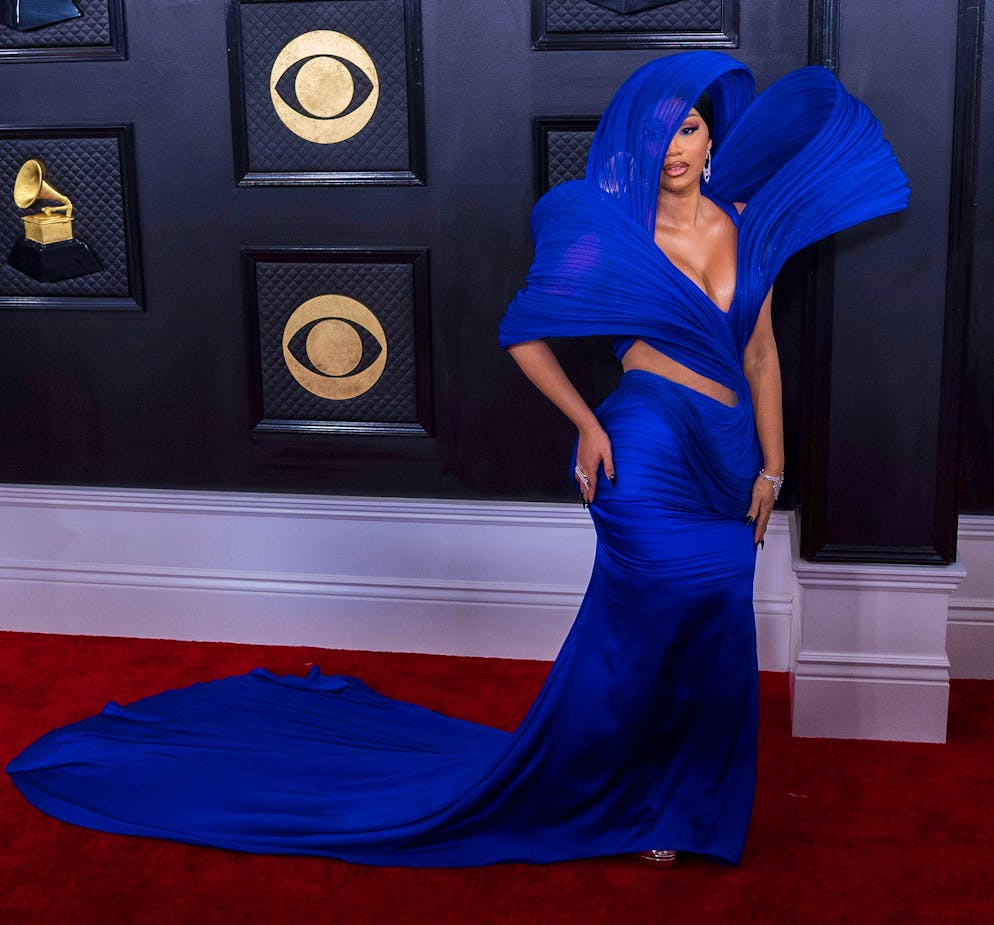 February 5, 2023, Los Angeles, California, USA: Cardi B on the red carpet of the 65th Annual Grammy Awards held on Sunday February 5, 2023 at Crypto Arena in Los Angeles, California. /PI Los Angeles USA - ZUMAp124 20230205_zaa_p124_018 Copyright: xJAVIERxROJASx