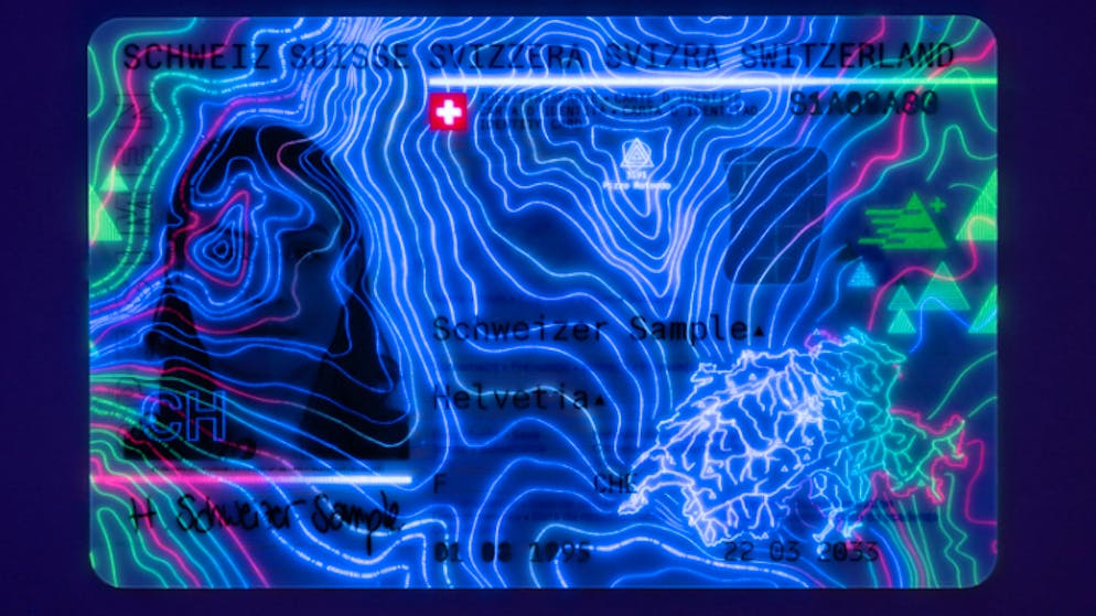 Neue ID ab März. Und so mit ultravioleter Beleuchtung.