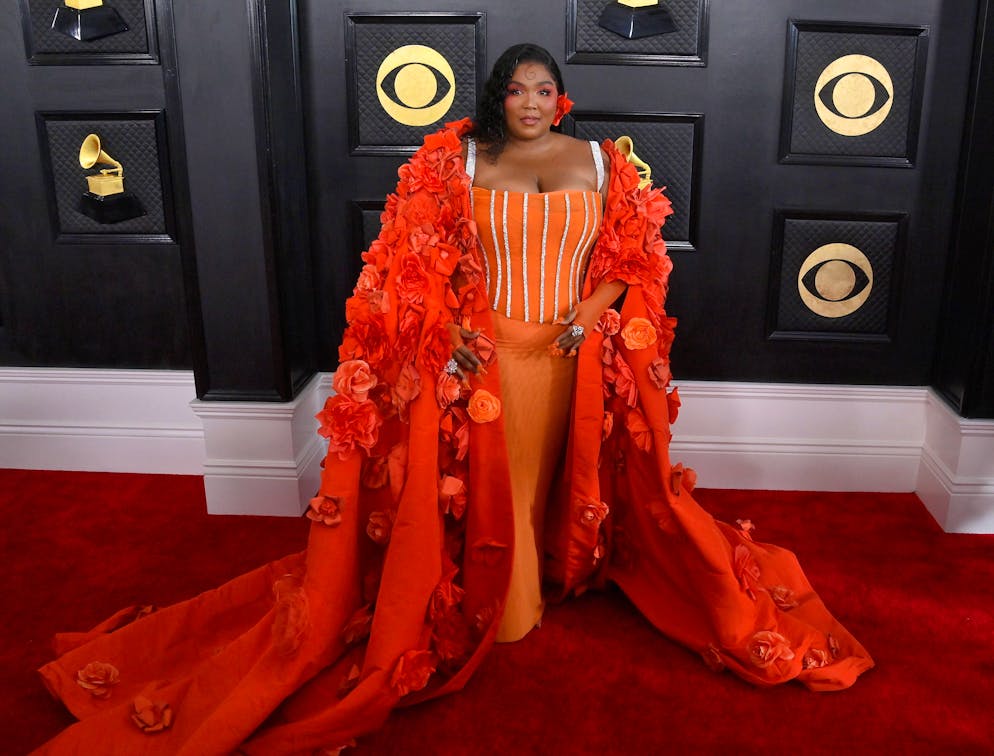 Lizzo attends the 65th annual Grammy Awards at the Crypto.com Arena in Los Angeles on Sunday, February 5, 2023. PUBLICATIONxINxGERxSUIxAUTxHUNxONLY LAP20230205562 JIMxRUYMEN