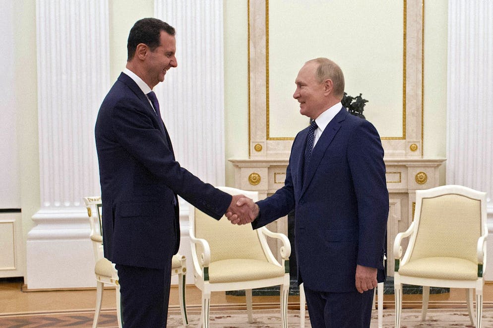 Amtskollegen unter sich: Syriens Machthaber Baschar al-Assad und Kreml-Chef Wladimir Putin haben ein enges Verhältnis. 