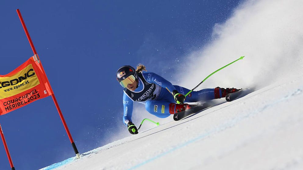 Sofia Goggia Schnellste im ersten Abfahrtstraining - Gallery. Sofia Goggia unterwegs zur Trainingsbestzeit auf der WM-Piste «Roc de Fer».