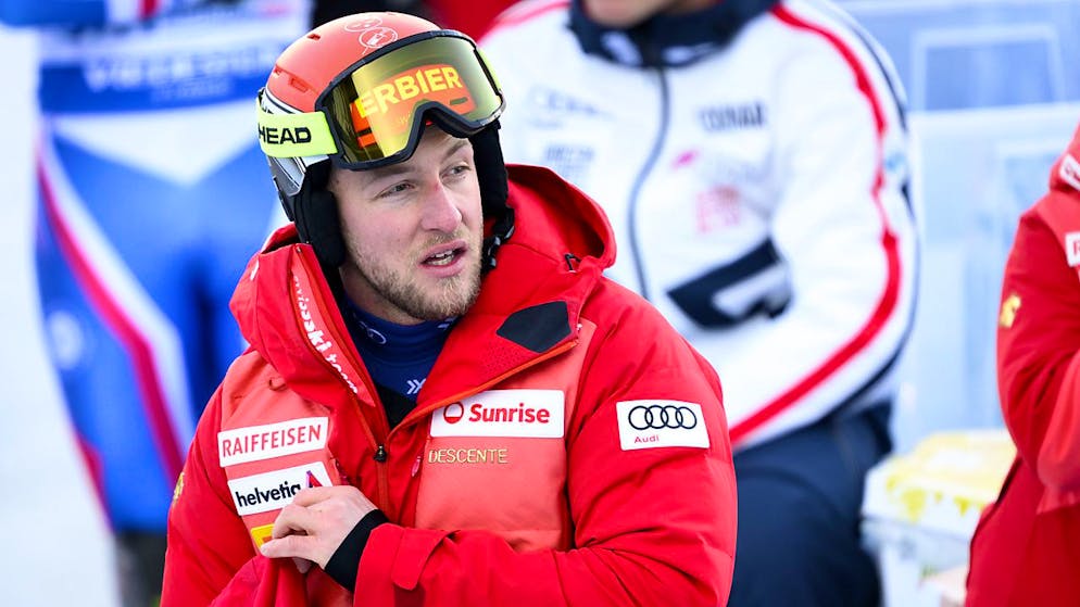 Keine Medaille für Meillard – Pinturault feiert Heimsieg - Gallery. Justin Murisier ist nach seinem Einfädler am ersten Slalom-Tor bedient