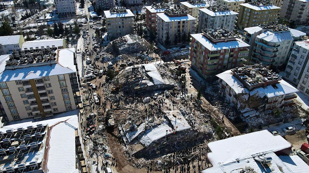 Erdbebenschäden in der türkischen Stadt Adiyaman.