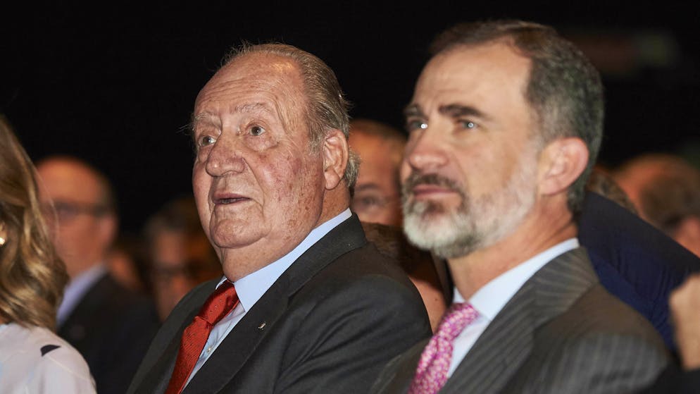 Entertainment Bilder der Woche KW21 22-05-2018 Spain King Felipe and King Juan Carlos during the launch of 2018 Cotec Report in Madrid. The report tells about current situation and outlook of the research, the development and the innovation in Spain. PUBLICATIONxINxGERxSUIxAUTxONLY Copyright: xPPE/THORTONx  